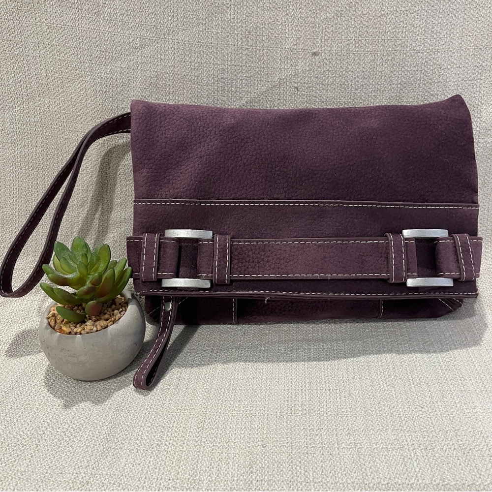 Chic Plum Wristlet Clutch